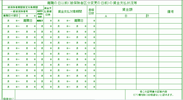 rishokuhyou 湯瀬社会保険労務士事務所